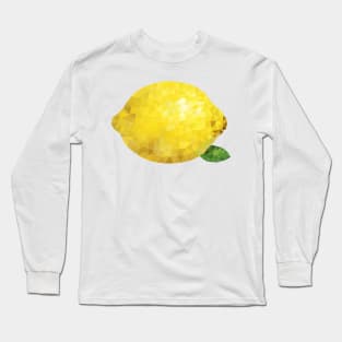 Low poly lemon Long Sleeve T-Shirt